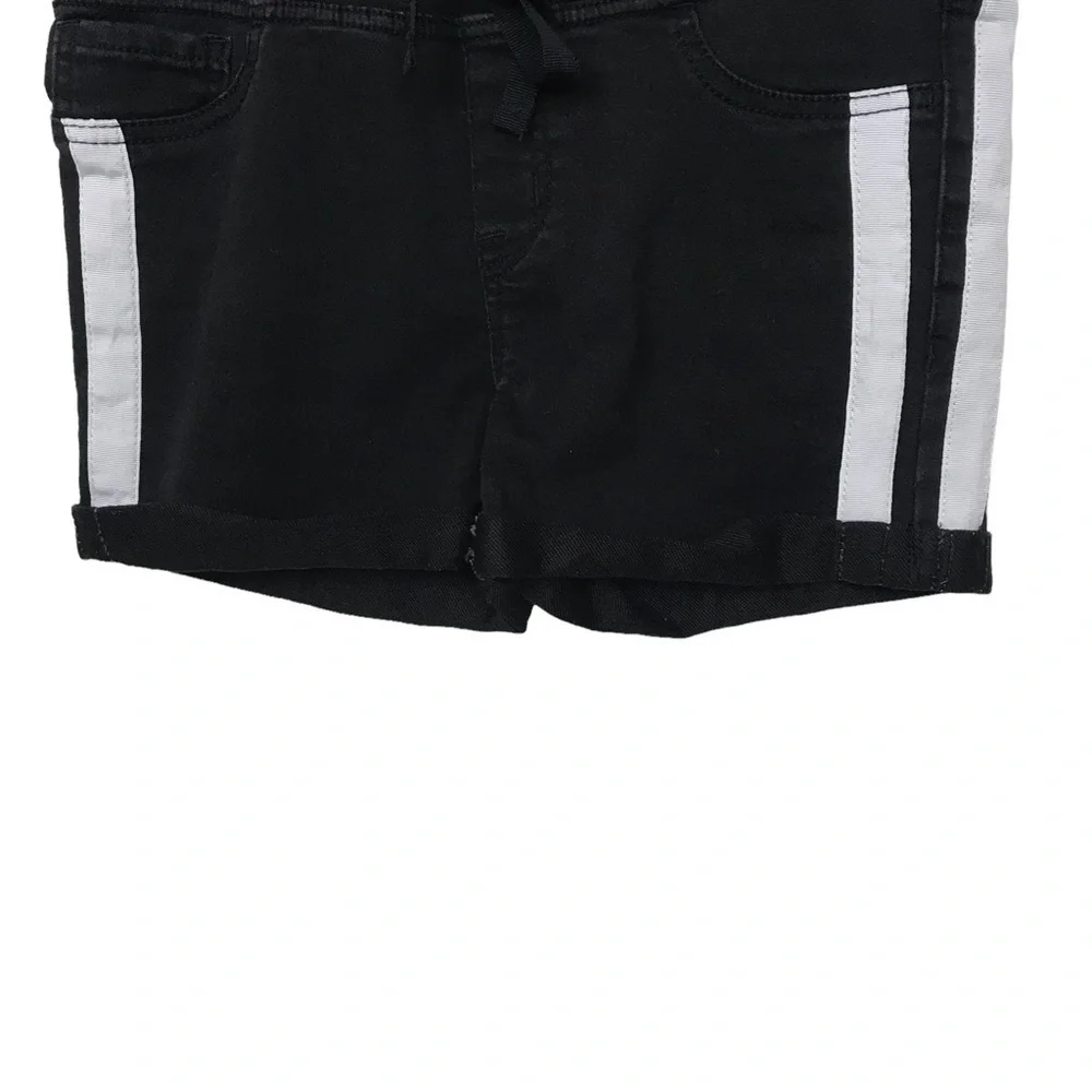 Black Daisy Side Stripe Stretch Shorts Juniors Small - Picture 5 of 10